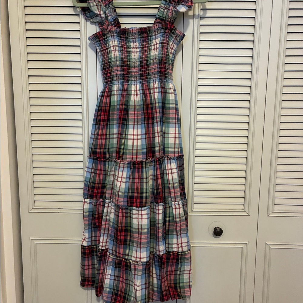 Hill House Multicolor Plaid Nap Dress
